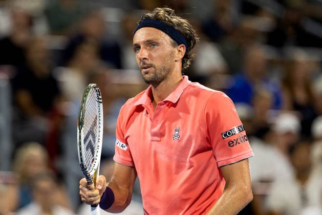 August 6, 2026, Montreal, Quebec, Canada: ARTHUR RINDERKNECH from France reaction in match against Frances Tiafoe (15) from USA in third round at Canadian Open at IGA stadium in Montreal, Quebec, Canada on 2026-08-06 Montreal Canada - ZUMAl189 20260806_zsp_l189_124 Copyright: xYannickxLegarex