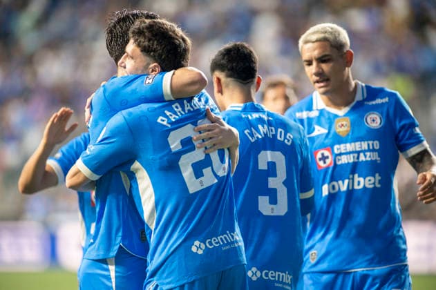August 6, 2026, Chester, Pennsylvania, United States: Cruz AzulÃ¢â‚¬â ¢s JOSE PARADELA (20) celebrates with his team after scoring a goal against the Philadelphia Union during the Leagues Cup match at Subaru Park in Chester PA Soccer 2026: Leagues Cup :Cruz Azul 1:0 Union  - ZUMArf1_ 20260806_zaf_rf1_002 Copyright: xRickyxFitchettx