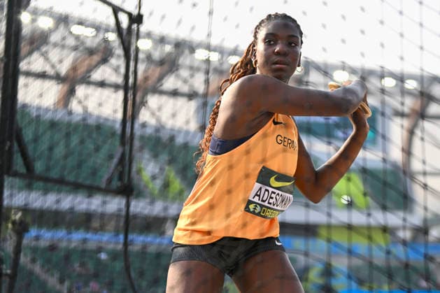World Athletics U20 Championships Oregon 2026 EUGENE, UNITED STATES OF AMERICA - AUGUST 7, 2026 : Favour Adesokan (GER) competes in the discus throw during the World Athletics U20 Championships Oregon 2026 at Hayward Field on August 7, 2026 in Eugene, United States Of America. *** World Athletics U20 Championships, Oregon 2026 EUGENE, UNITED STATES OF AMERICA AUGUST 7, 2026 Favour Adesokan (GER) competes in the discus throw during the World Athletics U20 Championships Oregon 2026 at Hayward Field on August 7, 2026, in Eugene, United States of America Copyright: xBEAUTIFULxSPORTS DecaxText&Bildx