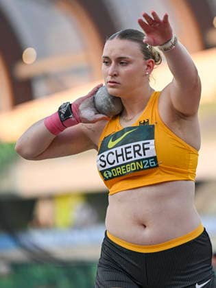 World Athletics U20 Championships Oregon 2026 EUGENE, UNITED STATES OF AMERICA - AUGUST 7, 2026 : Emily Scherf (GER) wins Bronze in the shot put during the World Athletics U20 Championships Oregon 2026 at Hayward Field on August 7, 2026 in Eugene, United States Of America. *** World Athletics U20 Championships Oregon 2026 EUGENE, UNITED STATES OF AMERICA AUGUST 7, 2026 Emily Scherf of Germany wins bronze in the shot put during the World Athletics U20 Championships Oregon 2026 at Hayward Field on August 7, 2026, in Eugene, United States of America Copyright: xBEAUTIFULxSPORTS DecaxText&Bildx