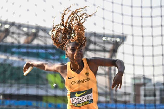 World Athletics U20 Championships Oregon 2026 EUGENE, UNITED STATES OF AMERICA - AUGUST 7, 2026 : Favour Adesokan (GER) competes in the discus throw during the World Athletics U20 Championships Oregon 2026 at Hayward Field on August 7, 2026 in Eugene, United States Of America. *** World Athletics U20 Championships, Oregon 2026 EUGENE, UNITED STATES OF AMERICA AUGUST 7, 2026 Favour Adesokan (GER) competes in the discus throw during the World Athletics U20 Championships Oregon 2026 at Hayward Field on August 7, 2026, in Eugene, United States of America Copyright: xBEAUTIFULxSPORTS DecaxText&Bildx