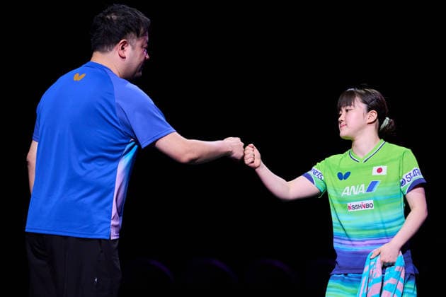(L-R) Ryusuke Sakamoto, Satsuki Odo (JPN), AUGUST 7, 2026 - Table tennis, Tischtennis : WTT Champions Yokohama 2026 Womens singles round of 16 at Yokohama BUNTAI, Kanagawa, Japan. Noxthirdxpartyxsales  aflo_340269789 KenxAsakurax