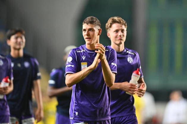 Beitar Jerusalem v Austria Wien - UEFA Conference League Players of Austria Wien react during the UEFA Conference League game between Beitar Jerusalem and Austria Wien at the Ilie Oana stadium in Ploiesti, Romania, on August 6, 2026. Ploiesti Romania  Copyright: xAlexxNicodimx originalFilename:nicodim-uefaconf260806_nprcW.jpg