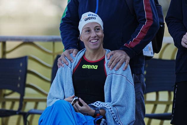 European Championships Paris 2026: Ginevra Taddeucci wins bronze in the Knockout Sprint from Italy, at the European Aquatics Championships Paris 2026, Paris, August 07, 2026 .  Copyright: xGianxMattiaxD Alberto LaPressex