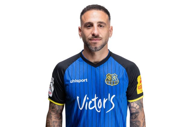 1. FC Saarbruecken 2026 Studio Portraits Calogero Rizzuto , DFB 3. Liga 2026 2027, 1. FC Saarbruecken, Media Day, 22.07.2026, Foto: Philipp von Ditfurth picture-alliance DFB Saarbruecken Deutschland