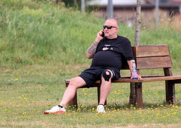 07.08.2026, Deutschland, Grassau, Fußball Bundesliga, Saison 2026 2027, Trainingslager VfB Stuttgart, VfB Sicherheitchef Sebastian Garmatter *** August 7, 2026, Germany, Grassau, Bundesliga, 2026–2027 season, VfB Stuttgart training camp, VfB Head of Security Sebastian Garmatter