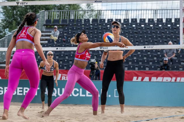 HAMBURG, GERMANY - AUGUST 7: Brandie Wilkerson (Player No. 2, CAN) during the Beach Pro Tour - Elite 16 at Hamburg on August 7, 2026 in Hamburg, Germany. Germany Copyright: xPeterxWeberx