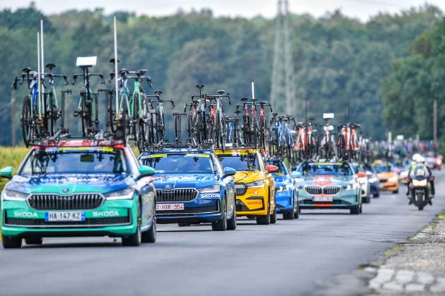 KRAPKOWICE 07.08.2026 5 ETAP WYSCIG KOLARSKI 83. TOUR DE POLOGNE --- TOUR DE POLOGNE CYCLING RACE FIFTH STAGE Etap 5 NZ SAMOCHODY TECHNICZNE TECHNICAL CARS BICYCLES FOT. MIROSLAW SZOZDA 400MM.PL NEWSPIX.PL --- newspix.pl 
