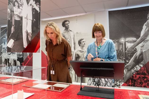 the preview of the exhibition from Ivo to Mondo on the history of the Memorial and life of Ivo Van Damme, on Friday 7 August 2026, in Brussels. The 50th edition of the Allianz Memorial Van Damme athletics meeting takes place on 4 and 5 September 2026. MARIUS BURGELMAN MariusxBurgelman  x182895824x