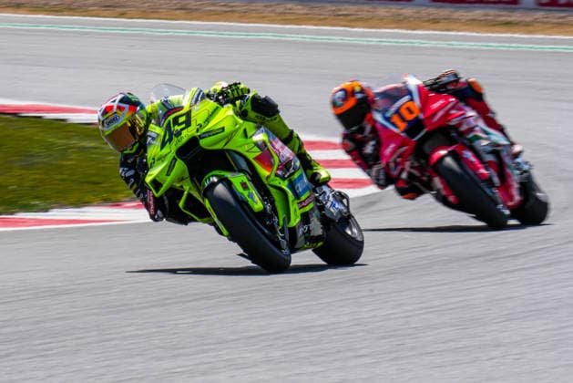 Fabio Di Giannantonio (Italy) of the Pertamina Enduro VR46 Racing Team ( 49) during Free Practice 1 at Round 12 of the 2026 Qatar Airways Grand Prix of Great Britain at Silverstone Circuit, Towcester, England on the 7 August 2026.  Copyright: xDavidxHornx PMI-7310-0015