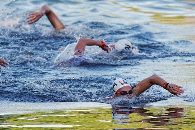 Women s 3km Knockout Sprint,at the European Aquatics Championships Paris 2026, Paris, August 07, 2026 .  Copyright: xGianxMattiaxD Alberto LaPressex