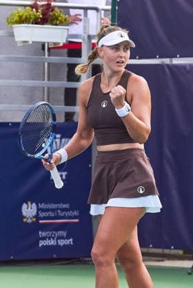 Warszawa 07.08.2026. Tennis. WTA, Tennis Damen 125 Warsaw T-Mobile Polish Open, day 6, single semifinals, Warsaw, Poland --- Tenis. Turniej WTA 125 Warsaw T-Mobile Polish Open, dzien 6, poÅ‚finaÅ‚y singla kobiet, Warszawa Persons shown : Gabriela Knutson (CZE), the first finalist of the Tournament Fot. Dominika Chmura Arena Akcji NEWSPIX.PL --- newspix.pl 