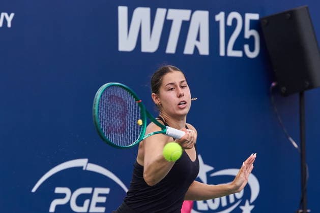 Warszawa 07.08.2026. Tennis. WTA, Tennis Damen 125 Warsaw T-Mobile Polish Open, day 6, single semifinals, Warsaw, Poland --- Tenis. Turniej WTA 125 Warsaw T-Mobile Polish Open, dzien 6, poÅ‚finaÅ‚y singla kobiet, Warszawa Persons shown : Elizara Yaneva (BUL) Fot. Dominika Chmura Arena Akcji NEWSPIX.PL --- newspix.pl 