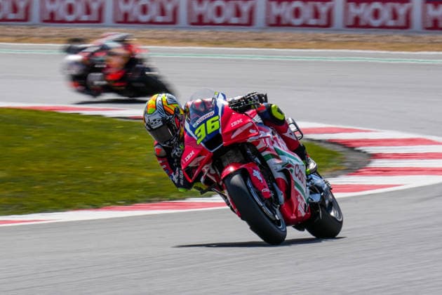Joan Mir (Spain) of the Honda HRC Castrol ( 36) during Round 12 of the 2026 Qatar Airways Grand Prix of Great Britain at Silverstone Circuit, Towcester, England on the 7 August 2026.  Copyright: xDavidxHornx PMI-7310-0027