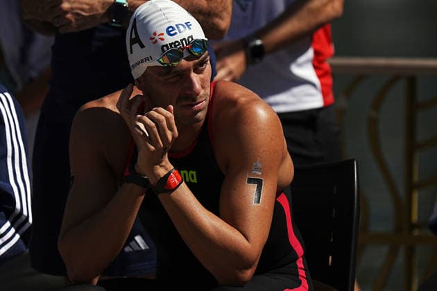 Men s 3km Knockout Sprint, Gregorio Paltrinieri from Italy at the European Aquatics Championships Paris 2026, Paris, August 07, 2026 .  Copyright: xGianxMattiaxD Alberto LaPressex