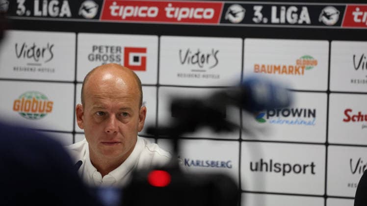 07.08.2026, xrekx, Fussball 3.Liga, 1. FC Saarbruecken - Pressekonferenz mit Sportvorstand Markus Thiele v.l. Markus Thiele Sportvorstand (1.FC Saarbruecken) (DFL DFB REGULATIONS PROHIBIT ANY USE OF PHOTOGRAPHS as IMAGE SEQUENCES and or QUASI-VIDEO) Saarbruecken *** August 7, 2026, xrekx, Soccer 3rd Division, 1 FC Saarbrücken Press Conference with Sporting Director Markus Thiele (from left) Markus Thiele, Sporting Director of 1 FC Saarbrücken. DFL and DFB regulations prohibit any use of photographs as image sequences and or quasi-video. Saarbrücken