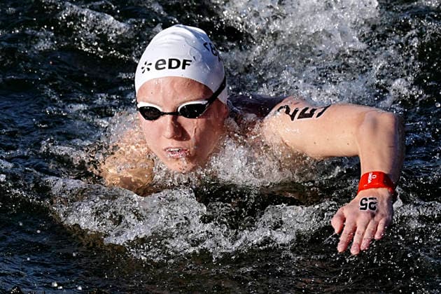 GOSE Isabel Team GER Europameisterin Sprint Schwimm Europameisterschaften 2026 in Paris Gose Isabel Europameisterin ueber Knockout Sprint Open Water in der Seine am 07.08.2026 in Paris *** Isabel Gose, Team GER, European Sprint Champion at the 2026 European Swimming Championships in Paris; Isabel Gose, European Champion in the Knockout Sprint Open Water event on the Seine on August 7, 2026, in Paris Copyright: xLacixPerenyix