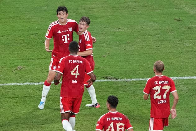 Audi Football Summit 2026: FC Bayern Munich VS Aston Villa Kim Min-jae of FC Bayern Munich during a match of FC Bayern Munich VS Aston Villa at Kai Tan Stadium during the Audi Football Summit 2026 on August 7, 2026 in Hong Kong. (Photo by Ellan Mad Nexpher Images) Hong Kong