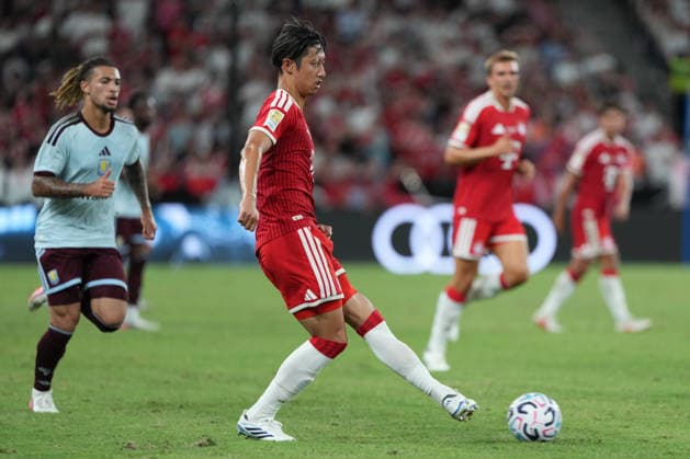 Audi Football Summit 2026: FC Bayern Munich VS Aston Villa Hiroki Ito of FC Bayern Munich during a match of FC Bayern Munich VS Aston Villa at Kai Tan Stadium during the Audi Football Summit 2026 on August 7, 2026 in Hong Kong. (Photo by Ellan Mad Nexpher Images) Hong Kong