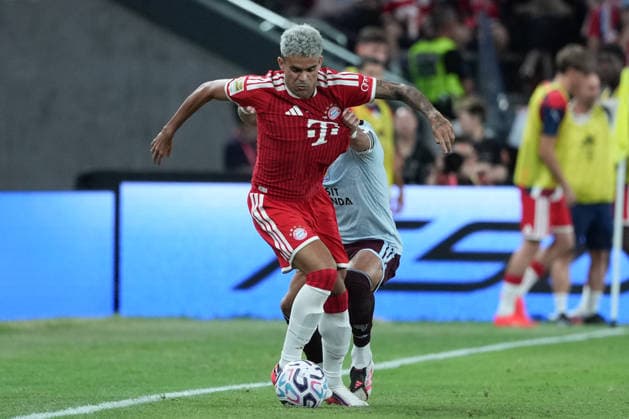 Audi Football Summit 2026: FC Bayern Munich VS Aston Villa Luis Diaz of FC Bayern Munich during a match of FC Bayern Munich VS Aston Villa at Kai Tan Stadium during the Audi Football Summit 2026 on August 7, 2026 in Hong Kong. (Photo by Ellan Mad Nexpher Images) Hong Kong