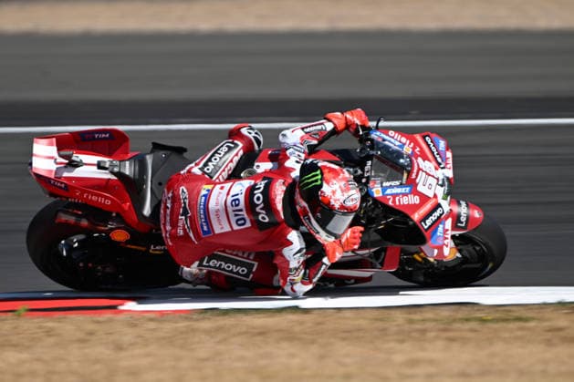 RECORD DATE NOT STATED 7th August 2026; Silverstone Circuit, Northamptonshire, England; 2026 MotoGP Grand Prix of Great Britain, Free Practice Day; Francesco Bagnaia of Ducati Lenovo Team during the MotoGP Free Practice 1 SimonxWest