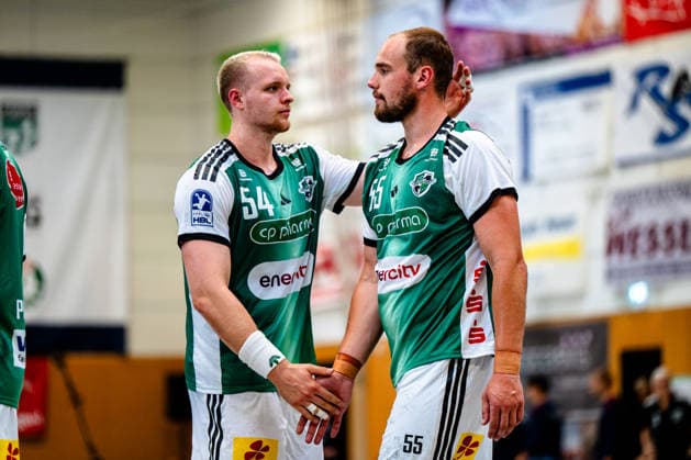 07.08.2026, xdobgx, Handball Heide-Cup 2026, TSV Hannover-Burgdorf - Mors Thy Handball v.l. Justus Fischer (TSV Hannover-Burgdorf, 54) Tim Zechel (TSV Hannover-Burgdorf, 55) *** August 7, 2026, xdobgx, 2026 Heide Cup Handball Tournament, TSV Hannover Burgdorf vs. Mors Thy Handball; from left: Justus Fischer (TSV Hannover Burgdorf), 54 Tim Zechel (TSV Hannover Burgdorf), 55