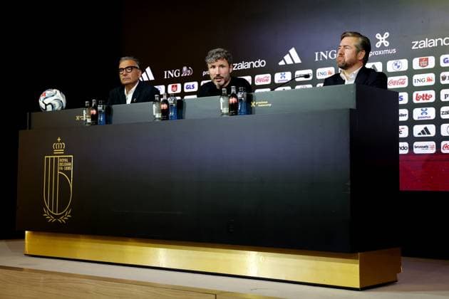 TUBIZE - The new Red Devils national coach Mark van Bommel during the presentation at the Proximus Basecamp. The 49-year-old Dutchman is the successor to Frenchman Rudi Garcia. Van Bommel signs a contract through the 2028 European Championship, EM, Europameisterschaft PIETER STAM DE JONGE ANP xVIxANPxSportx xxANPxIVx 565040303 originalFilename: 565040303.jpg