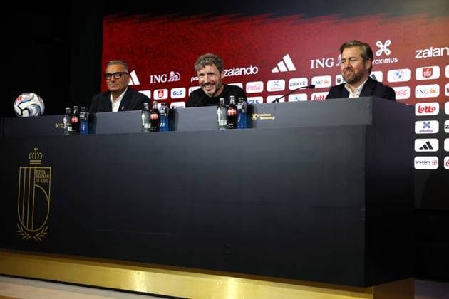 TUBIZE - The new Red Devils national coach Mark van Bommel during the presentation at the Proximus Basecamp. The 49-year-old Dutchman is the successor to Frenchman Rudi Garcia. Van Bommel signs a contract through the 2028 European Championship, EM, Europameisterschaft PIETER STAM DE JONGE ANP xVIxANPxSportx xxANPxIVx 565040310 originalFilename: 565040310.jpg