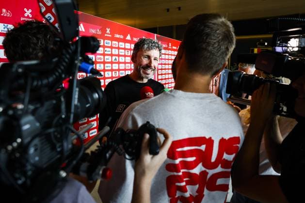 TUBIZE - The new Red Devils national coach Mark van Bommel during the presentation at the Proximus Basecamp. The 49-year-old Dutchman is the successor to Frenchman Rudi Garcia. Van Bommel signs a contract through the 2028 European Championship, EM, Europameisterschaft PIETER STAM DE JONGE ANP xVIxANPxSportx xxANPxIVx 565040346 originalFilename: 565040346.jpg