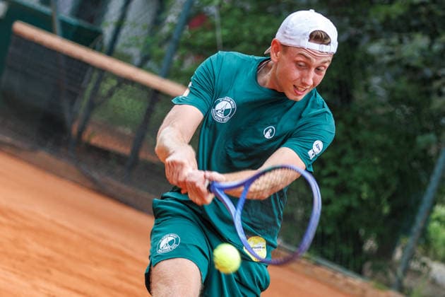 Niklas Laux (TC Grün Weiss Nikolassee), 2. Bundesliga Herren: LTTC Rot Weiß Berlin vs. TC Grün Weiss Nikolassee. Berlin, 7.08.2026 im Steffi -Graf-Stadion beim LTTC Rot Weiß Berlin. 2. Bundesliga Herren: LTTC Rot Weiß Berlin vs. TC Grün Weiss Nikolassee *** Niklas Laux, TC Grün Weiss Nikolassee, 2nd Bundesliga Men s Division: LTTC Rot Weiß Berlin vs. TC Grün Weiss Nikolassee Berlin, August 7, 2026, at Steffi Graf Stadium, hosted by LTTC Rot Weiß Berlin, 2nd Bundesliga Men s Division: LTTC Rot Weiß Berlin vs. TC Grün Weiss Nikolassee