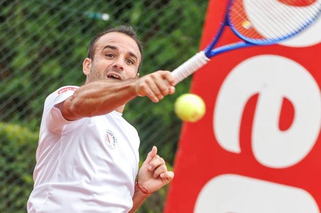 Philipp Pavlenko (TC Grün Weiss Nikolassee), 2. Bundesliga Herren: LTTC Rot Weiß Berlin vs. TC Grün Weiss Nikolassee. Berlin, 7.08.2026 im Steffi -Graf-Stadion beim LTTC Rot Weiß Berlin. 2. Bundesliga Herren: LTTC Rot Weiß Berlin vs. TC Grün Weiss Nikolassee *** Philipp Pavlenko, TC Grün Weiss Nikolassee, 2nd Bundesliga Men s Division: LTTC Rot Weiß Berlin vs. TC Grün Weiss Nikolassee, Berlin, August 7, 2026, at Steffi Graf Stadium, hosted by LTTC Rot Weiß Berlin, 2nd Bundesliga Men s Division: LTTC Rot Weiß Berlin vs. TC Grün Weiss Nikolassee