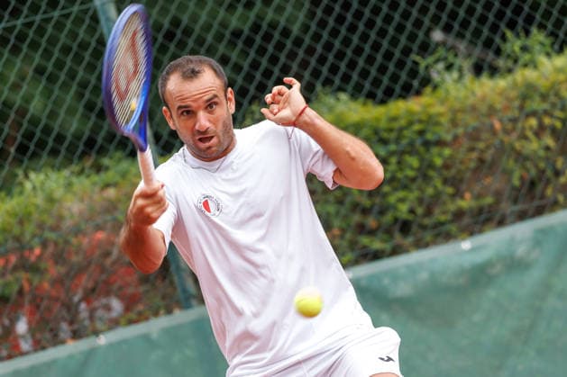 Philipp Pavlenko (TC Grün Weiss Nikolassee), 2. Bundesliga Herren: LTTC Rot Weiß Berlin vs. TC Grün Weiss Nikolassee. Berlin, 7.08.2026 im Steffi -Graf-Stadion beim LTTC Rot Weiß Berlin. 2. Bundesliga Herren: LTTC Rot Weiß Berlin vs. TC Grün Weiss Nikolassee *** Philipp Pavlenko, TC Grün Weiss Nikolassee, 2nd Bundesliga Men s Division: LTTC Rot Weiß Berlin vs. TC Grün Weiss Nikolassee, Berlin, August 7, 2026, at Steffi Graf Stadium, hosted by LTTC Rot Weiß Berlin, 2nd Bundesliga Men s Division: LTTC Rot Weiß Berlin vs. TC Grün Weiss Nikolassee