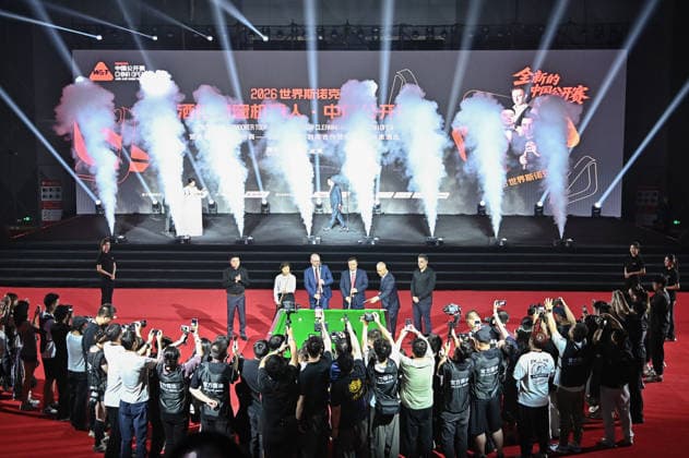 TAIYUAN, CHINA - AUGUST 07: A general view shows the opening ceremony of the 2026 World Snooker China Open at Binhe Sports Center on August 7, 2026 in Taiyuan, Shanxi Province of China. The ranking tournament returns to the World Snooker Tour calendar after a six-year absence, with top players including Ding Junhui and Ronnie O Sullivan scheduled to compete.  Copyright: xChinaxNewsxServicex 111658661974
