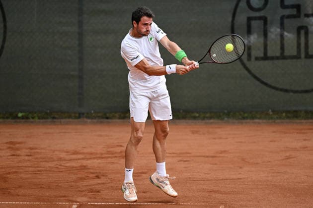 Pedro Martinez Portero ESP 07.08.2026 ¢ Tennis ¢ 1. Bundesliga Herren, TC Bredeney vs TK GW Mannheim, Tennis Club Bredeney, Essen, NRW Germany *** Pedro Martinez, Goalkeeper, ESP, August 7, 2026, ¢ Tennis ¢ Men s Bundesliga 1, TC Bredeney vs. TK GW Mannheim, Tennis Club Bredeney, Essen, North Rhine-Westphalia, Germany Copyright: xpepphotox xHorstxMauelshagenx pep00321, pep_20260807_hm_394294