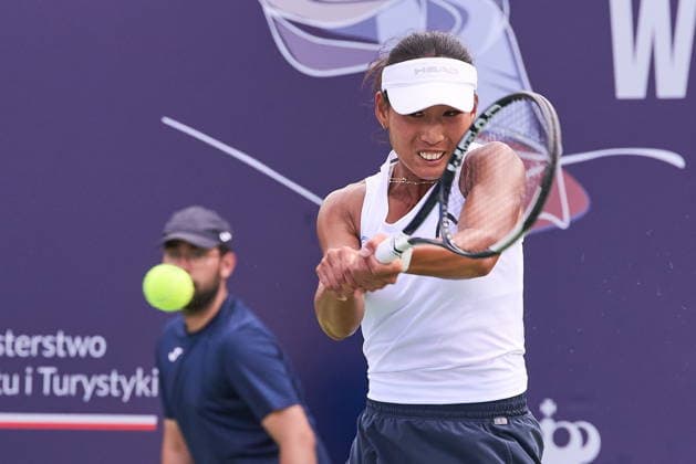 Warszawa 07.08.2026. Tennis. WTA, Tennis Damen 125 Warsaw T-Mobile Polish Open, day 6, single semifinals, Warsaw, Poland --- Tenis. Turniej WTA 125 Warsaw T-Mobile Polish Open, dzien 6, poÅ‚finaÅ‚y singla kobiet, Warszawa Persons shown : Carol Young Suh Lee (USA) Fot. Dominika Chmura Arena Akcji NEWSPIX.PL --- newspix.pl 