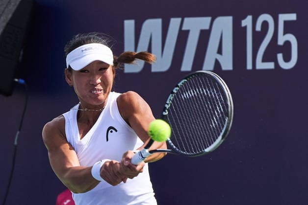 Warszawa 07.08.2026. Tennis. WTA, Tennis Damen 125 Warsaw T-Mobile Polish Open, day 6, single semifinals, Warsaw, Poland --- Tenis. Turniej WTA 125 Warsaw T-Mobile Polish Open, dzien 6, poÅ‚finaÅ‚y singla kobiet, Warszawa Persons shown : Carol Young Suh Lee (USA) Fot. Dominika Chmura Arena Akcji NEWSPIX.PL --- newspix.pl 