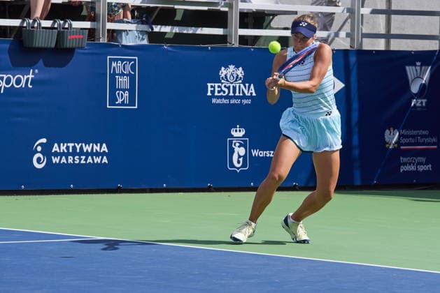 Warszawa 07.08.2026. Tennis. WTA, Tennis Damen 125 Warsaw T-Mobile Polish Open, day 6, single semifinals, Warsaw, Poland --- Tenis. Turniej WTA 125 Warsaw T-Mobile Polish Open, dzien 6, poÅ‚finaÅ‚y singla kobiet, Warszawa Persons shown : Vendula Valdmannova (CZE) Fot. Dominika Chmura Arena Akcji NEWSPIX.PL --- newspix.pl 