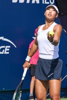 Warszawa 07.08.2026. Tennis. WTA, Tennis Damen 125 Warsaw T-Mobile Polish Open, day 6, single semifinals, Warsaw, Poland --- Tenis. Turniej WTA 125 Warsaw T-Mobile Polish Open, dzien 6, poÅ‚finaÅ‚y singla kobiet, Warszawa Persons shown : Carol Young Suh Lee (USA) Fot. Dominika Chmura Arena Akcji NEWSPIX.PL --- newspix.pl 