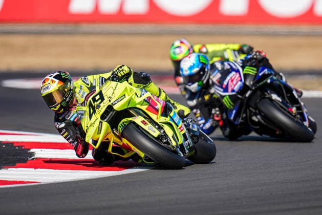 Fabio Di Giannantonio (Italy) of the Pertamina Enduro VR46 Racing Team ( 49) during Practice at Round 12 of the 2026 Qatar Airways Grand Prix of Great Britain at Silverstone Circuit, Towcester, England on the 7 August 2026.  Copyright: xDavidxHornx PMI-7310-0049