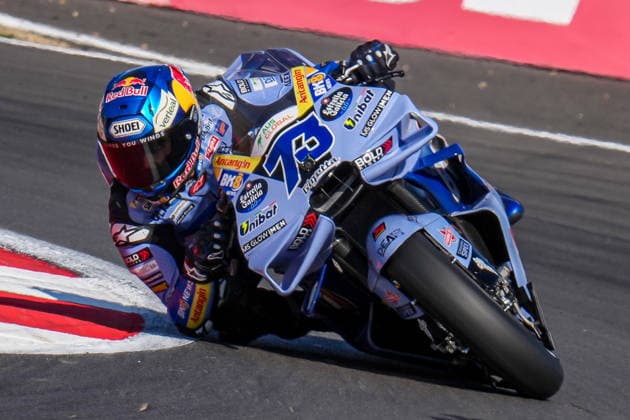 Alex Marquez (Spain) of the BK8 Gresini Racing MotoGP ( 73) during Practice at Round 12 of the 2026 Qatar Airways Grand Prix of Great Britain at Silverstone Circuit, Towcester, England on the 7 August 2026.  Copyright: xDavidxHornx PMI-7310-0075
