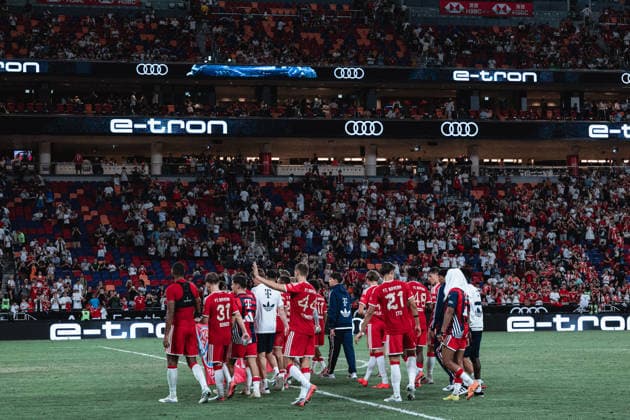 August 7, 2026, Hong Kong, China: FC Bayern Munich team during Audi Football Summit 2026 Between FC Bayern Munich and Aston Villa at Kai Tak Stadium in Hong Kong on August 7, 2026. Hong Kong China - ZUMAn333 20260807_znp_n333_009 Copyright: xKaxLokxNgx