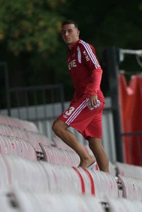 07.08.2026, xophax, Fussball 1.Bundesliga, 1.FC Koeln Testspiel im Franz - Kremer - Stadion in Köln . 1.FC Köln gegen Real Sociedad San Sebastian. Said El Mala kam nicht zum Einsatz ( 1.FC Köln ) Kitzbühel *** August 7, 2026, xophax, Soccer, Bundesliga 1, 1. FC Köln Friendly Match at Franz Kremer Stadium in Cologne: 1. FC Köln vs. Real Sociedad San Sebastián. Said El Mala did not play. 1. FC Köln Kitzbühel