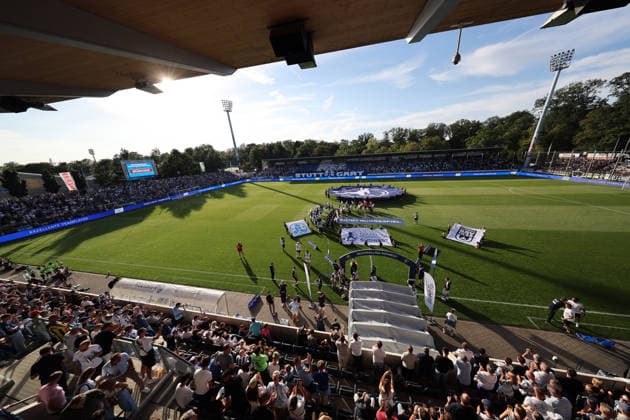07.08.26 Stuttgarter Kickers - SSV Ulm 1846 Deutschland, Stuttgart, 07.08.2026, Fussball, Regionalliga Südwest, Saison 2026 2027, Stuttgarter Kickers- SSV Ulm 1846: Eröffnungsspiel Regionalliga Südwest Feature Übersicht GAZi Stadion auf der Waldau. *** August 7, 2026: Stuttgarter Kickers vs. SSV Ulm 1846, Germany, Stuttgart, August 7, 2026, Soccer, Regionalliga Southwest, 2026–2027 Season, Stuttgarter Kickers vs. SSV Ulm 1846 Opening Match, Regionalliga Southwest, Feature Overview, GAZi Stadium on the Waldau