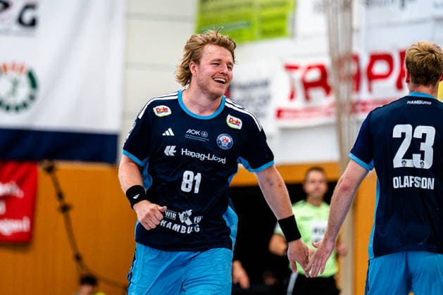 07.08.2026, xdobgx, Handball Heide-Cup 2026, HSV Hamburg - HOJ Elite v.l. Martin Hovde (Handball Verein Hamburg, 81) lächelnd, freundlicher Gesichtsausdruck, smiling, friendly expression Schneverdingen *** August 7, 2026, xdobgx, Handball Heide Cup 2026, HSV Hamburg HOJ Elite vs. Martin Hovde Handball Sport Verein Hamburg, 81 smiling, friendly expression, smiling, friendly expression, Schneverdingen