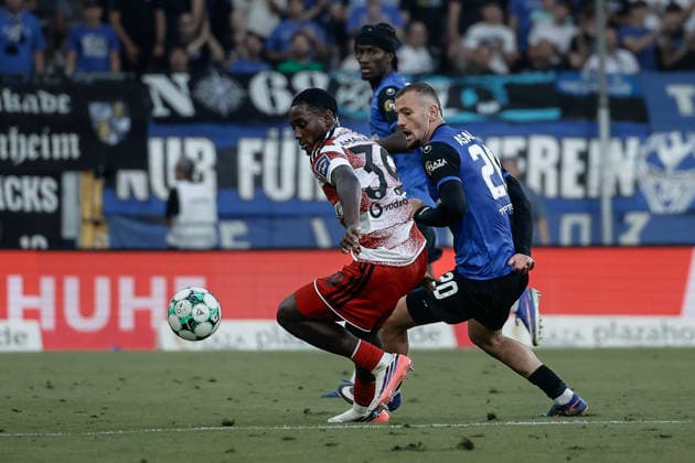 07.08.2026, xhettx, Fussball 3.Liga, SV Waldhof Mannheim - Fortuna Düsseldorf v.l. Amaniampong, Kaden Nana K. (Fortuna Düsseldorf, 39) verfolgt von Kushtrim Asallari (SV Waldhof Mannheim, 20) (DFL DFB REGULATIONS PROHIBIT ANY USE OF PHOTOGRAPHS as IMAGE SEQUENCES and or QUASI-VIDEO) *** August 7, 2026, xhettx, Soccer 3rd Division, SV Waldhof Mannheim vs. Fortuna Düsseldorf, Amaniampong, Kaden Nana K, Fortuna Düsseldorf, 39, followed by Kushtrim Asallari, SV Waldhof Mannheim, 20. DFL and DFB regulations prohibit any use of photographs as image sequences and or quasi-video.