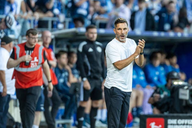 Trainer Stefan Leitl (Hertha BSC Berlin) schaut waehrend des spiels der 2. Bundesliga zwischen VfL Bochum und Hertha BSC, Vonovia Ruhrstadion am 07. August 2026 in Bochum, Deutschland. (Foto von xxx DeFodi Images) +++ Trainer Stefan Leitl (Hertha BSC Berlin) looks on during the 2nd Bundesliga match between VfL Bochum and Hertha BSC at Vonovia Ruhrstadion on August 7, 2026 in Bochum, Germany. (Photo by xxx DeFodi Images) DFB DFL REGULATIONS PROHIBIT ANY USE OF PHOTOGRAPHS AS IMAGE SEQUENCES AND OR QUASI-VIDEO. - *** Coach Stefan Leitl of Hertha BSC Berlin watches during the 2. Bundesliga match between VfL Bochum and Hertha BSC, Vonovia Ruhrstadion on August 7, 2026, in Bochum, Germany. Photo by xxx DeFodi Images. Coach Stefan Leitl of Hertha BSC Berlin looks on during the 2. Bundesliga match between VfL Bochum and Hertha BSC at Vonovia Ruhrstadion on August 7, 2026 in Bochum, Germany. Photo by xxx DeFodi Images. DFB and DFL regulations prohibit any use of photographs as image sequences and or quasi-video.