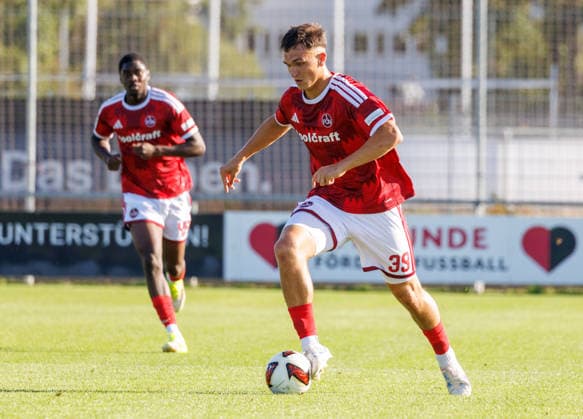 07.08.2026 - Fussball - Saison 2026 2027 - Regionalliga Bayern - 03. Spieltag: 1. FC Nürnberg FCN II ( Club ) - TSV Buchbach - DaMa - xdaxmax - Joel Skowronek (39, 1. FC Nürnberg FCN II ) *** August 7, 2026 Soccer Season 2026–2027 Bavarian Regional League Matchday 3 FC Nuremberg FCN II Club TSV Buchbach Women s Team xdaxmax Joel Skowronek 39, 1 FC Nuremberg FCN II