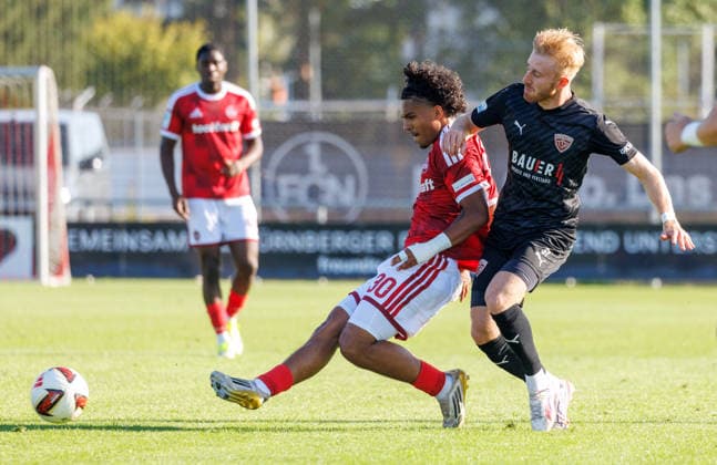07.08.2026 - Fussball - Saison 2026 2027 - Regionalliga Bayern - 03. Spieltag: 1. FC Nürnberg FCN II ( Club ) - TSV Buchbach - DaMa - xdaxmax - Kirubel Taye (30, 1. FC Nürnberg FCN II ) Jonas Wieselberger (37, TSV Buchbach ) *** August 7, 2026 Soccer Season 2026–2027 Bavarian Regional League 03 Matchday 1 FC Nuremberg FCN II Club TSV Buchbach Women s Team xdaxmax Kirubel Taye 30, 1 FC Nuremberg FCN II Jonas Wieselberger 37, TSV Buchbach