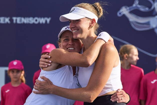Warszawa 07.08.2026. Tennis. WTA, Tennis Damen 125 Warsaw T-Mobile Polish Open, day 6, single semifinals, Warsaw, Poland --- Tenis. Turniej WTA 125 Warsaw T-Mobile Polish Open, dzien 6, poÅ‚finaÅ‚y singla kobiet, Warszawa Persons shown : Alicja Rosolska (POL), Martyna Kubka (POL) Fot. Dominika Chmura Arena Akcji NEWSPIX.PL --- newspix.pl 