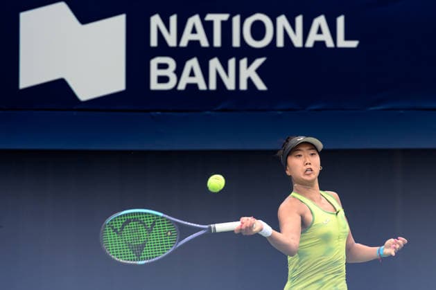 August 7, 2026, Toronto, Ontario, Canada: ANN LI of the United States returns the ball during her third-round match against Elena Rybakina of Kazakhstan at the National Bank Open, part of the Hologic WTA, Tennis Damen Tour, at Sobeys Stadium. Tennis 2026: WTA 1000 National Bank Open Presented By Rogers.  - ZUMAr228 20260807_znp_r228_009 Copyright: xVasiliyxRyabykhx